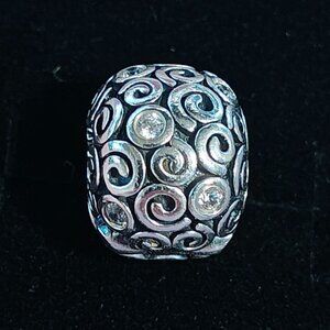 Authentic Pandora Wind Clip Clear CZ Charm 790962CZ